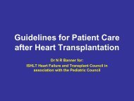 Guidelines for Patient Care after Heart Transplantation