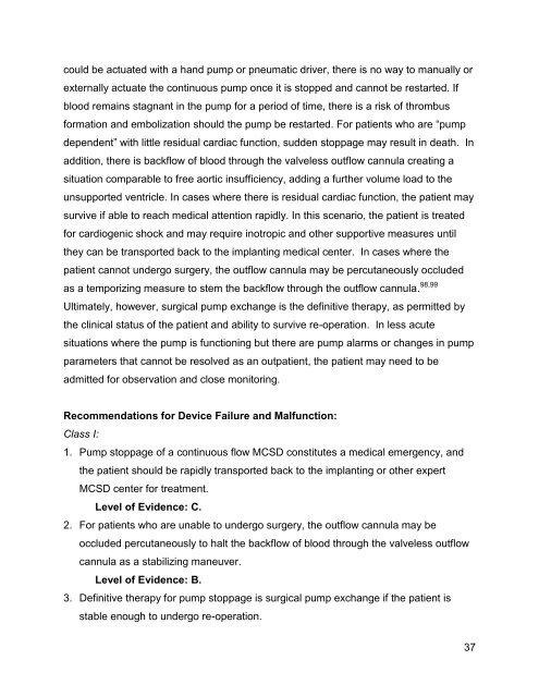 Task Force 4: Inpatient Management of Patients with MCSD - The ...