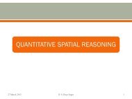 Quantitative Spatial Reasoning - Indian Statistical Institute