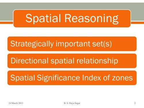 Quantitative Spatial Reasoning - Indian Statistical Institute