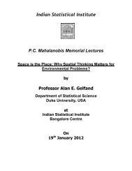 Lecture Date : 19th January, 2012 - Indian Statistical Institute