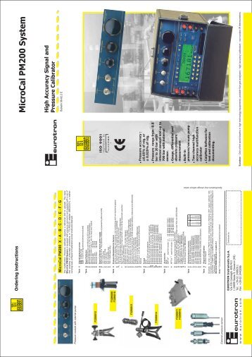 Data Sheet - Process Control Equipments Supplier