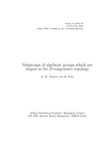 Subgroups of algebraic groups which are clopen in the S ...