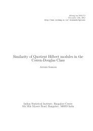 Similarity of Quotient Hilbert modules in the Cowen-Douglas Class