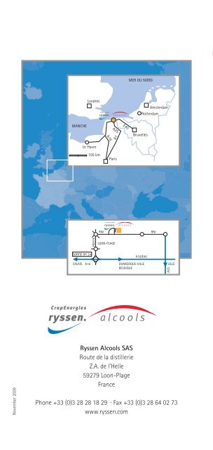 Brochure Ryssen Alcools - Cropenergies