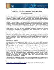 The EU, NATO and Emerging Security Challenges in ... - ISIS Europe