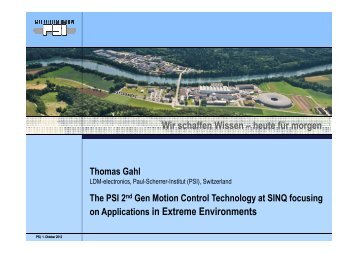 PSI 2nd generation motion control technology at SINQ - ISIS