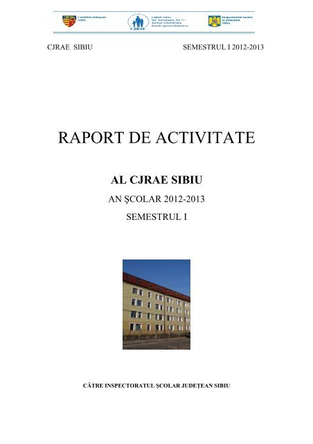 Raport Cjrae Sem I 2012 2013 Inspectoratul Azcolar Al Judea