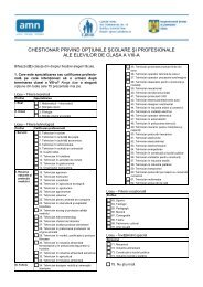 Chestionar OSP Clasa a 8-a