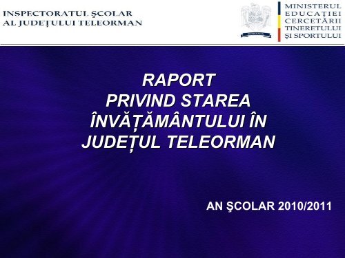 Total Inspectoratul Azcolar Judea Ean Teleorman