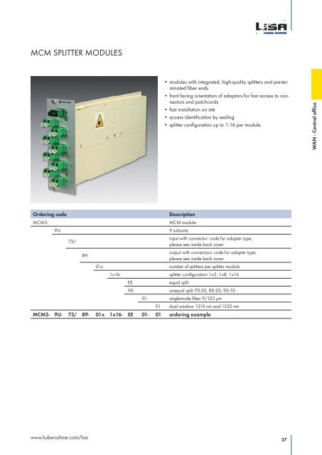 System Catalogue - LISA