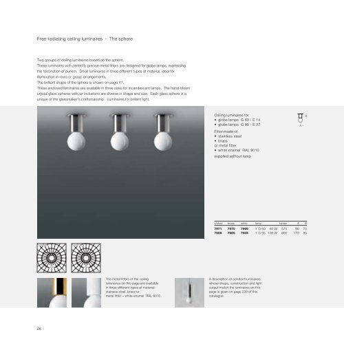 Catalogue of Luminaires 57