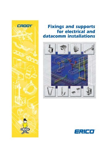 Fixings and supports for electrical and datacomm installations