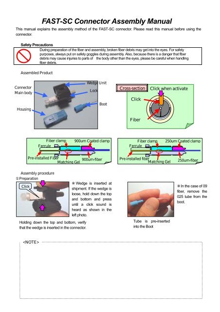 FAST-SC Connector Assembly Manual