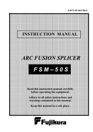 F S M â 5 0 S ARC FUSION SPLICER