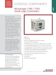 MicroLogix 1100 / 1763 - Rockwell Automation