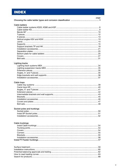 CABLE SUPPORT SYSTEMS