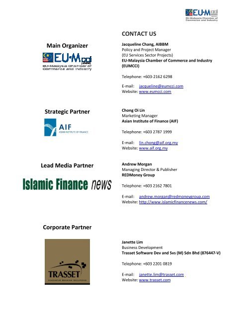 EUMCCI's Quarterly Financial Panel Discussion 2012