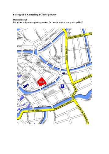 Plattegrond Kamerlingh Onnes gebouw