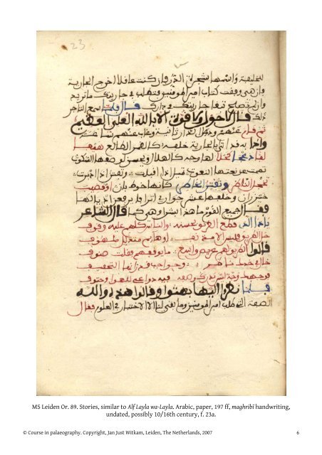 1. Read the bibliographical description of the manuscrip - Islamic ...