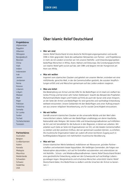 Jahresbericht 2012 - Islamic Relief e.V.