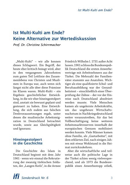 (PDF) Dr. Christine Schirrmacher - Institut für Islamfragen