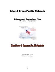 Technology Plan - Island Trees Public Schools