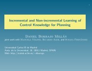 Incremental and Non-incremental Learning of Control Knowledge ...