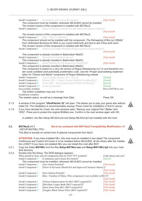 i Entire installation instructions for the Baldur's Gate Mega-Mod