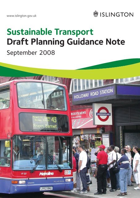 Sustainable Transport Draft Planning Guidance ... - Islington Council