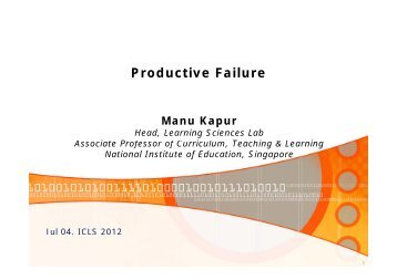 Kapur & Bielaczyc, 2012 - ISLS International Society of the Learning ...