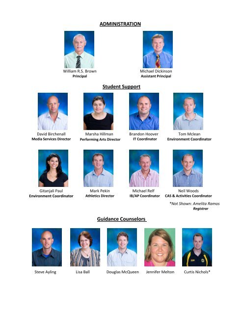 to download a PDF of HS Faculty (with photos).