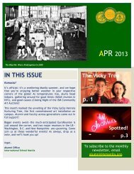 APR 2013 IN THIS ISSUE - International School Manila