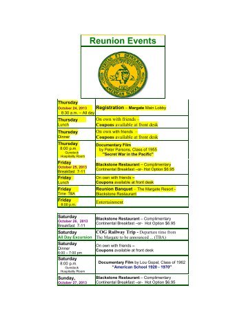 Reunion Activities - International School Manila