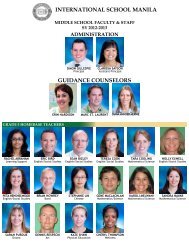 to download a PDF of Middle School Faculty (with photos).