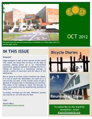 OCT 2012 IN THIS ISSUE p.1 - International School Manila