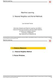 Machine Learning 3. Nearest Neighbor and Kernel Methods - ISMLL