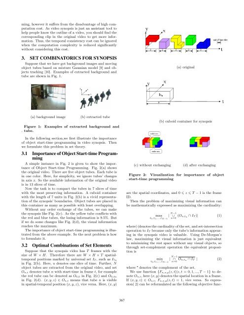 A Set Theoretical Method for Video Synopsis - ACM Digital Library