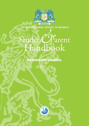 Handbook Secondary - The International School of Monaco