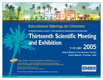 Walk-through-the-week Overview - ismrm