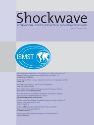 InternatIonal SocIety for MedIcal Shockwave treatMent - ISMST ...