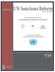 UN Sanctions Reform - The Watson Institute for International Studies