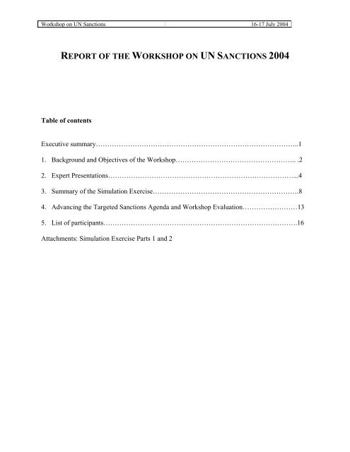 UN Sanctions Reform - The Watson Institute for International Studies