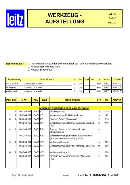 WERKZEUG - AUFSTELLUNG - web180 @ s01.srv-net.de