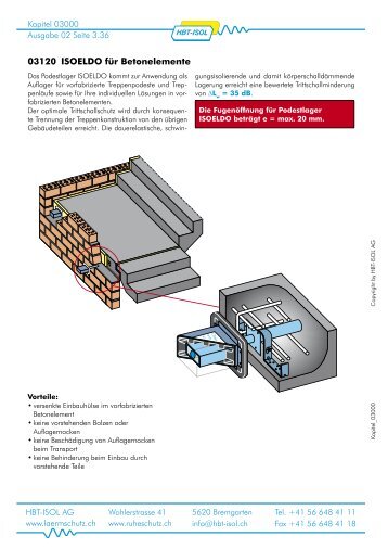 Technische Dokumentation - HBT-ISOL AG