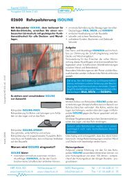 02600 Rohrpolsterung ISOLINE - HBT-ISOL AG