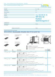 Bestellliste - HBT-ISOL AG