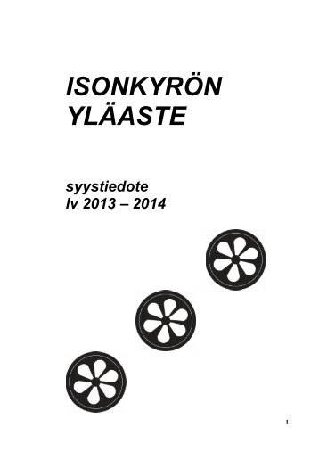 Syystiedote (pdf) - Isokyrö