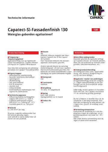 Capatect-SI-Fassadenfinish 130 Waterglas-gebonden egalisatieverf