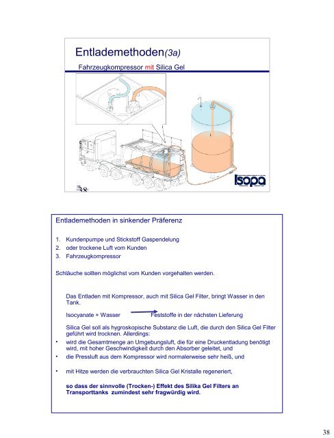 Produkt Und Sicherheitsschulung FÃ¼r Fahrer MDI / TDI Bulk - Isopa